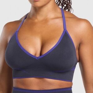Like New! Gymshark Apex Lift Seamless Sports Bra Blue Small